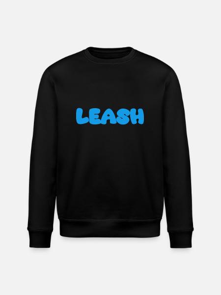 Leash Name Blue - Stanley/Stella ROLLER Unisex Organic Sweatshirt - black