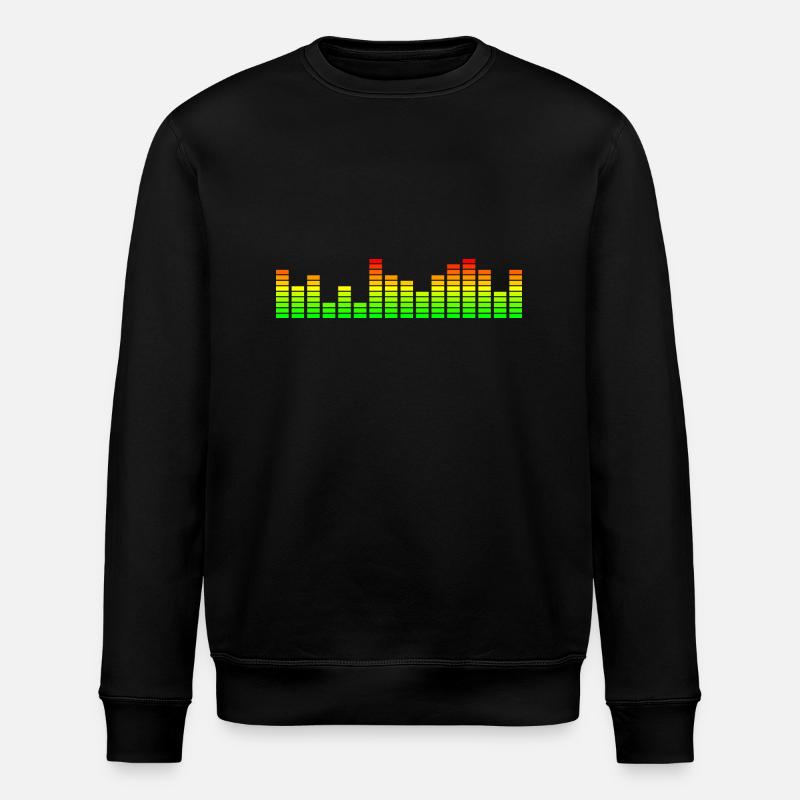 Musik Visualizer / Audio Spectrum - Stanley/Stella Unisex Bio-Sweatshirt ROLLER - Schwarz