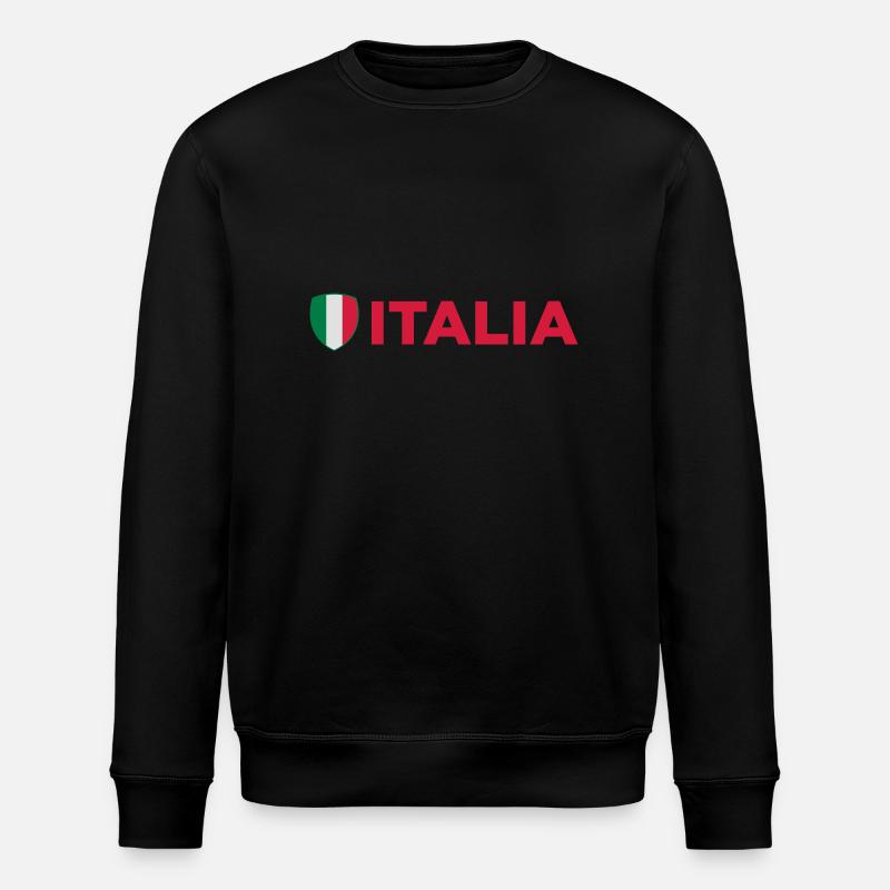 Drapeau national de l Italie - Sweat bio ROLLER Stanley/Stella Unisexe - noir