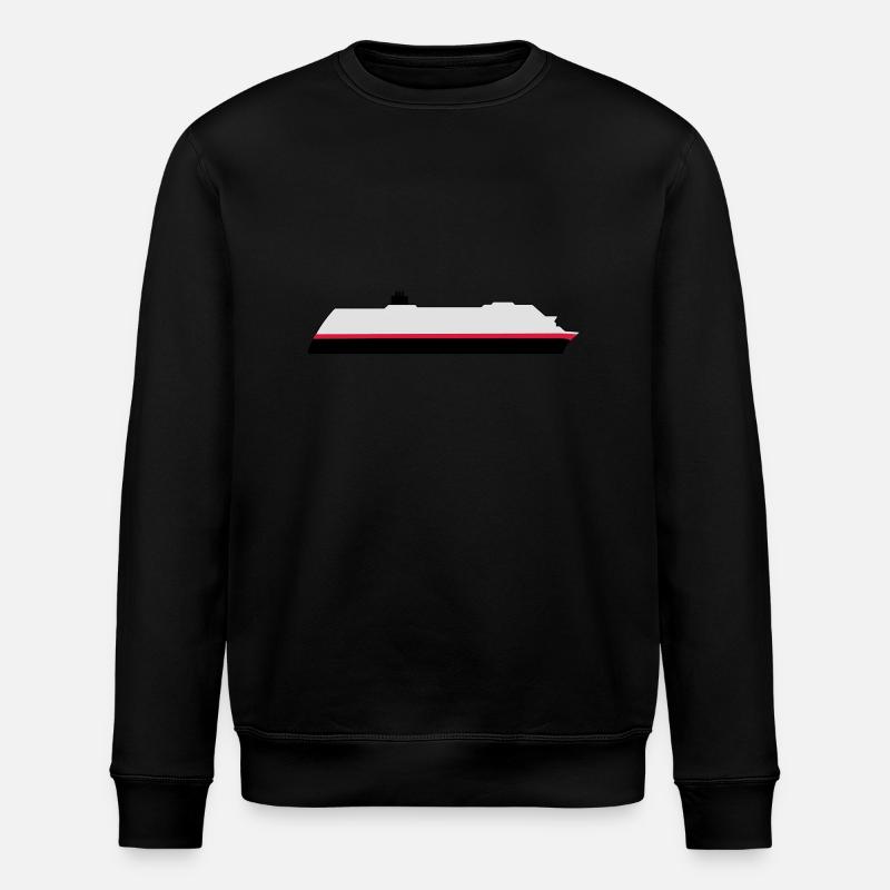 Post Hurtigruten ship - Stanley/Stella ROLLER Unisex Organic Sweatshirt - black