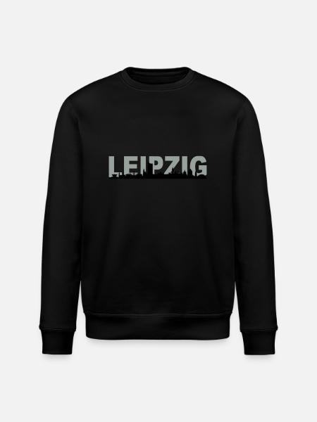 Skyline Leipzig Name - Stanley/Stella Unisex Bio-Sweatshirt ROLLER - Schwarz