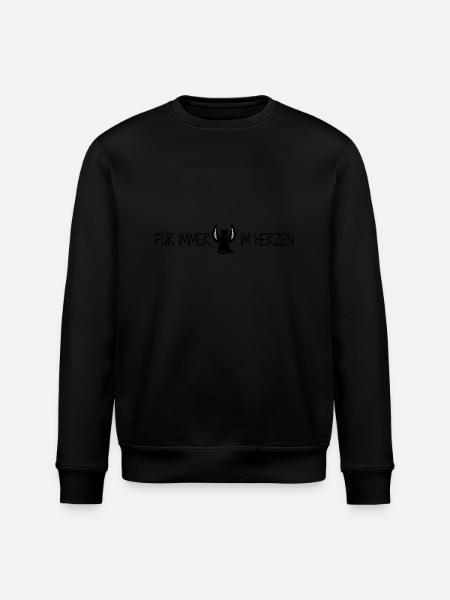 Forever in the heart - Stanley/Stella ROLLER Unisex Organic Sweatshirt - black
