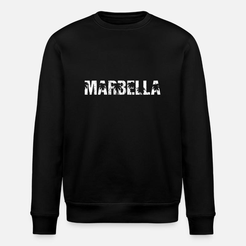 Palmiers de Marbella Espagne - Sweat bio ROLLER Stanley/Stella Unisexe - noir