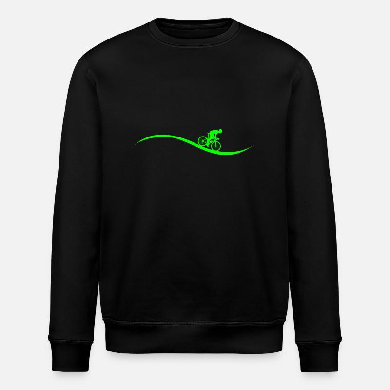 Bicycle Cycling Gift - Stanley/Stella ROLLER Unisex Organic Sweatshirt - black