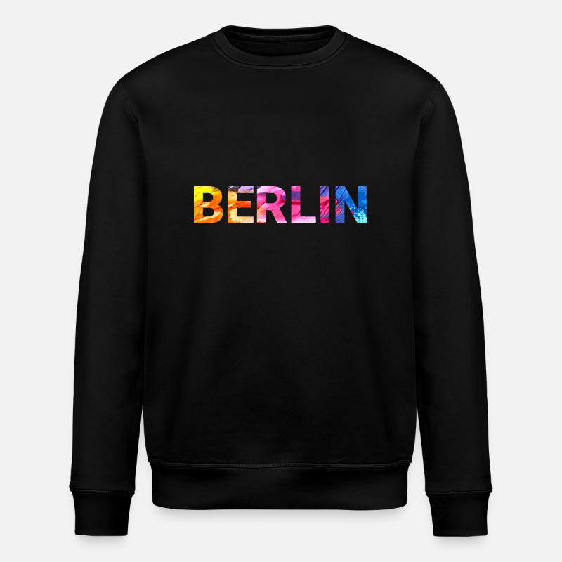 Berlin - Stanley/Stella Unisex Bio-Sweatshirt ROLLER - Schwarz