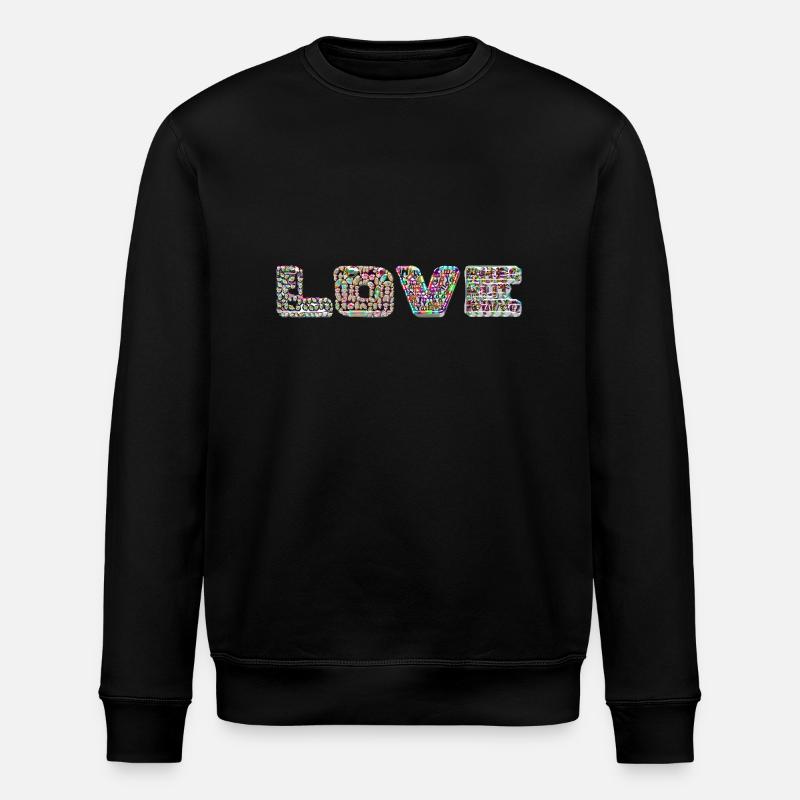 Love - Stanley/Stella Unisex Bio-Sweatshirt ROLLER - Schwarz