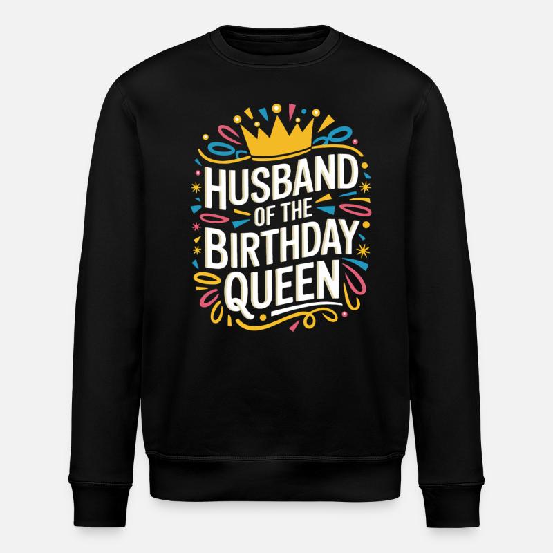 Husband, Spouse, Family, Wedding - Stanley/Stella ROLLER Unisex Organic Sweatshirt - black
