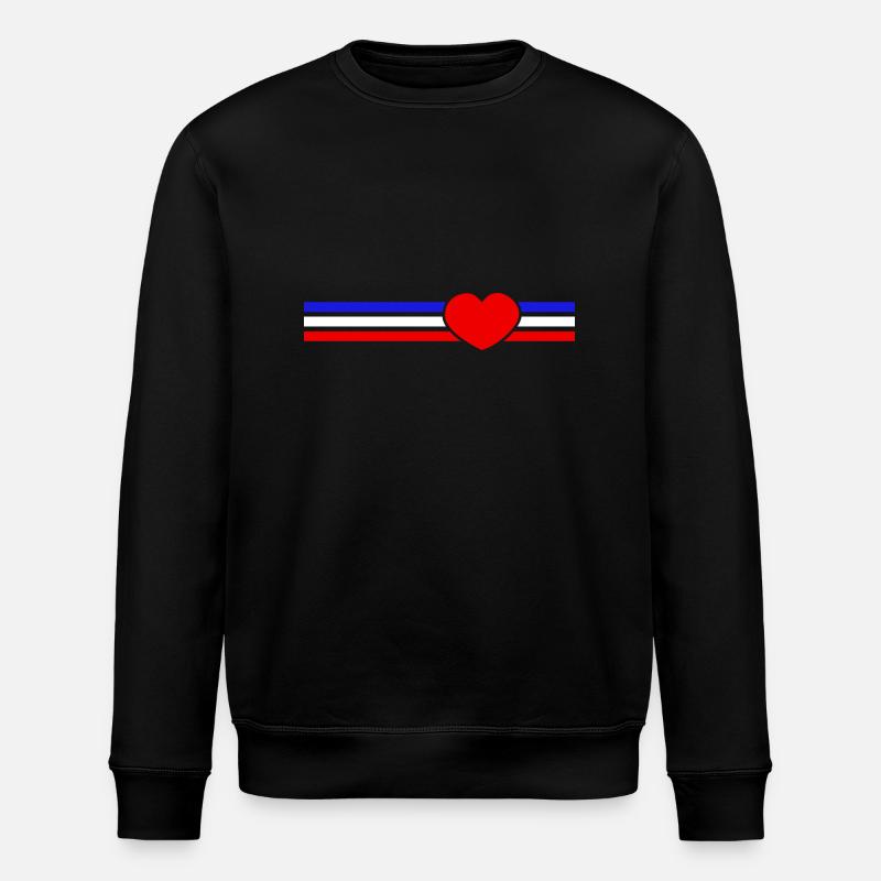 Schleswig-Holstein Herz - Stanley/Stella Unisex Bio-Sweatshirt ROLLER - Schwarz