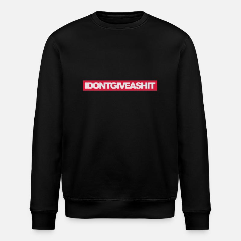 Give a Shit - Stanley/Stella Unisex Bio-Sweatshirt ROLLER - Schwarz
