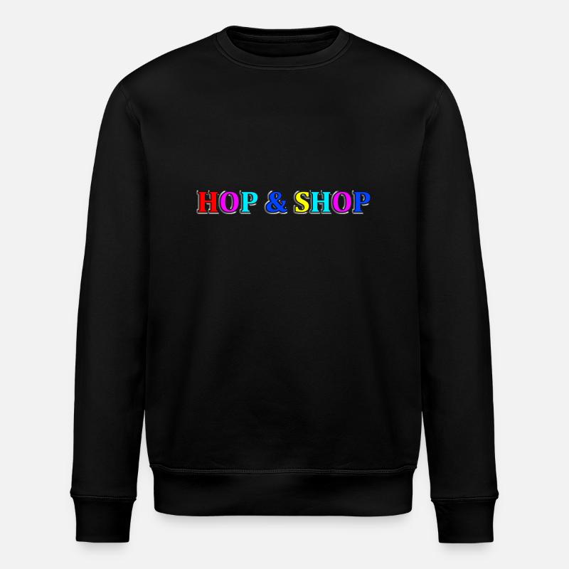Hüpfen und Einkaufen - Stanley/Stella Unisex Bio-Sweatshirt ROLLER - Schwarz
