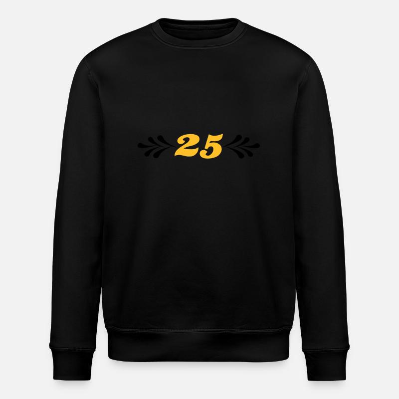 2541614 14743929 silver wedding - Stanley/Stella ROLLER Unisex Organic Sweatshirt - black