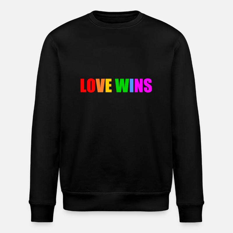 Love wins - Sweat bio ROLLER Stanley/Stella Unisexe - noir