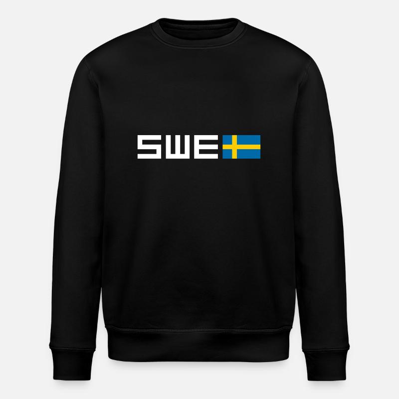 Schweden - Stanley/Stella Unisex Bio-Sweatshirt ROLLER - Schwarz