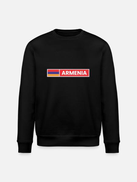 Armenien-Flagge - Stanley/Stella Unisex Bio-Sweatshirt ROLLER - Schwarz