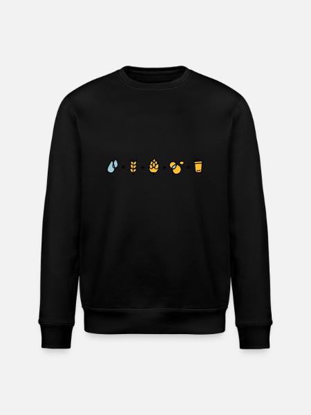 Bier Formel - Stanley/Stella Unisex Bio-Sweatshirt ROLLER - Schwarz