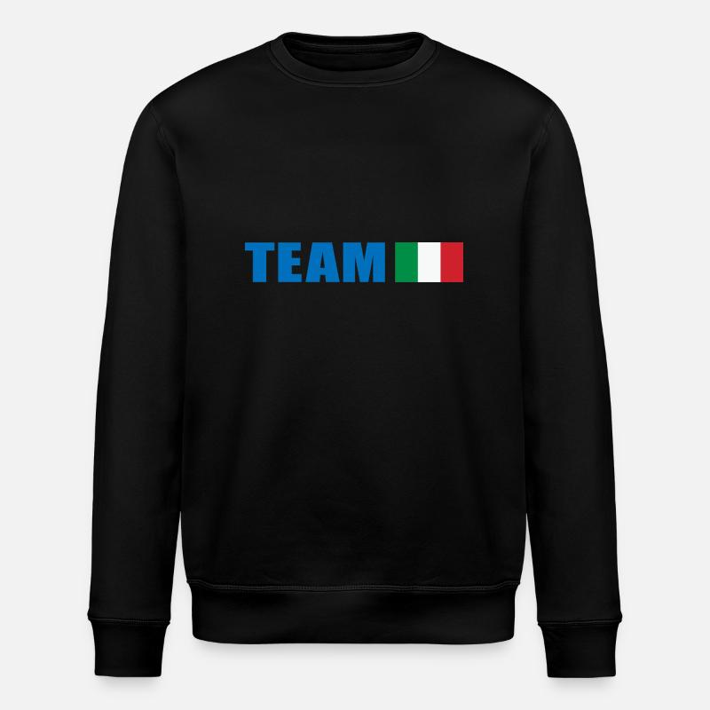 Support Team Italy - Stanley/Stella ROLLER Unisex Organic Sweatshirt - black