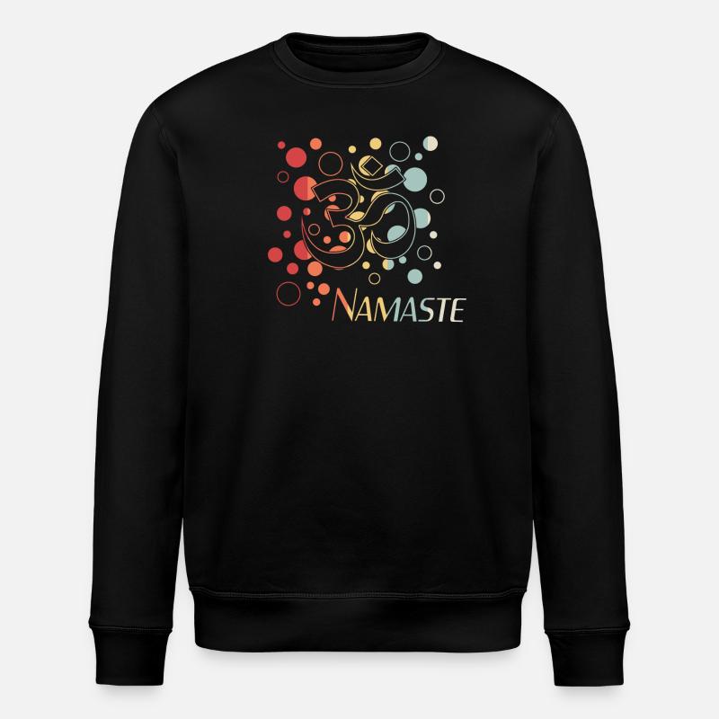 Namaste Yoga - Stanley/Stella Unisex Bio-Sweatshirt ROLLER - Schwarz