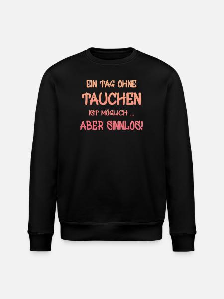 Tauchen Diving Taucher - Stanley/Stella Unisex Bio-Sweatshirt ROLLER - Schwarz