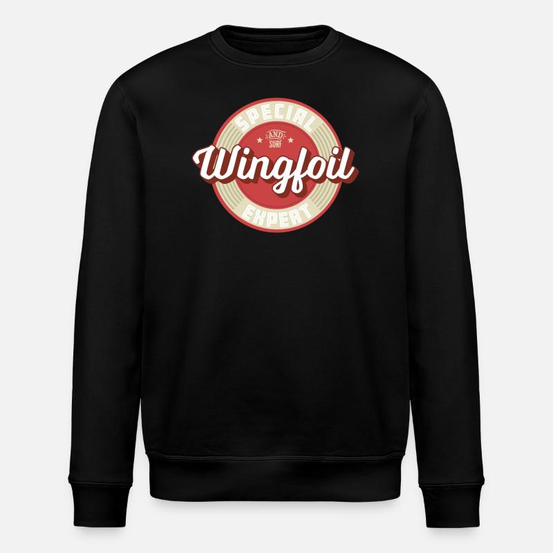 Wingfoil Label - Stanley/Stella Unisex Bio-Sweatshirt ROLLER - Schwarz