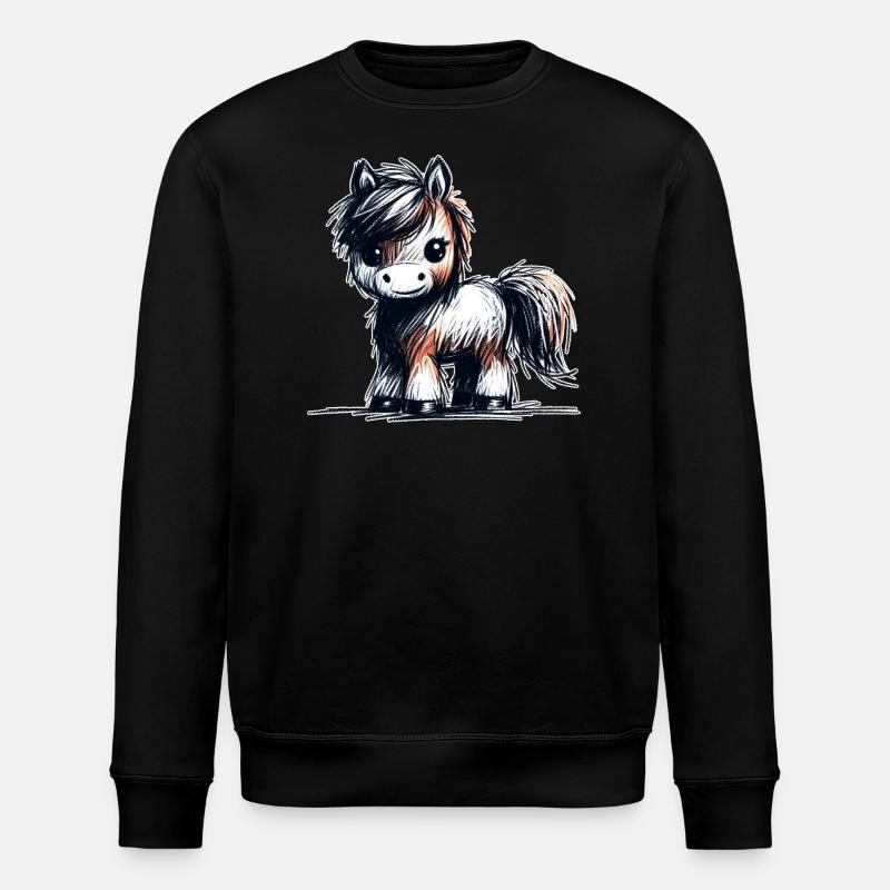 Pferdchen - Stanley/Stella Unisex Bio-Sweatshirt ROLLER - Schwarz