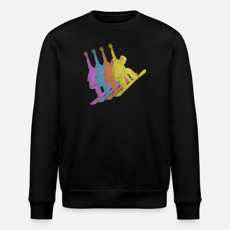 Snowboard Snowboarding - Stanley/Stella Unisex Bio-Sweatshirt ROLLER - Schwarz