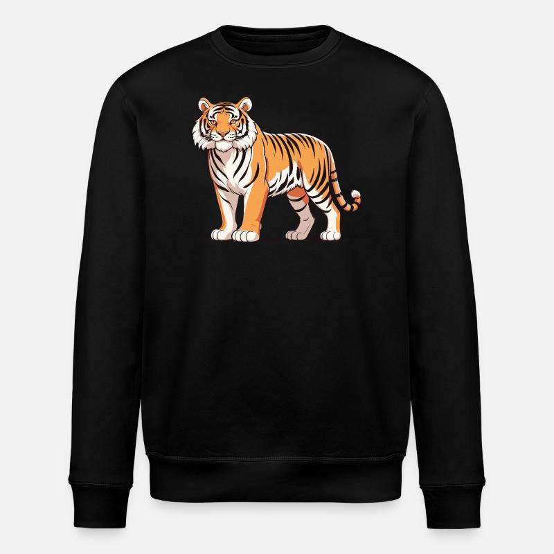Tigre - Design animalier - Sweat bio ROLLER Stanley/Stella Unisexe - noir