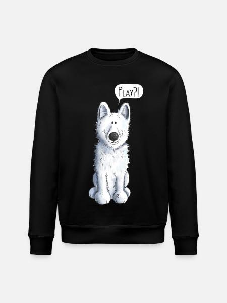 Schweizer Schäferhund Play - Stanley/Stella Unisex Bio-Sweatshirt ROLLER - Schwarz