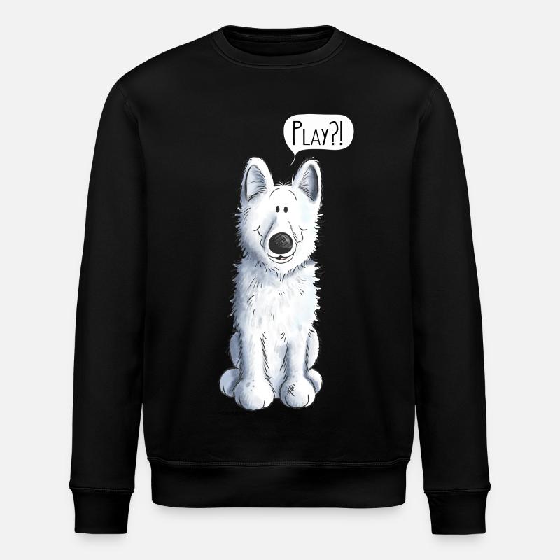 Schweizer Schäferhund Play - Stanley/Stella Unisex Bio-Sweatshirt ROLLER - Schwarz