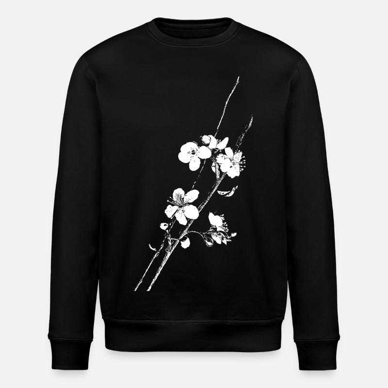 Branche des fleurs de cerisier - Sweat bio ROLLER Stanley/Stella Unisexe - noir