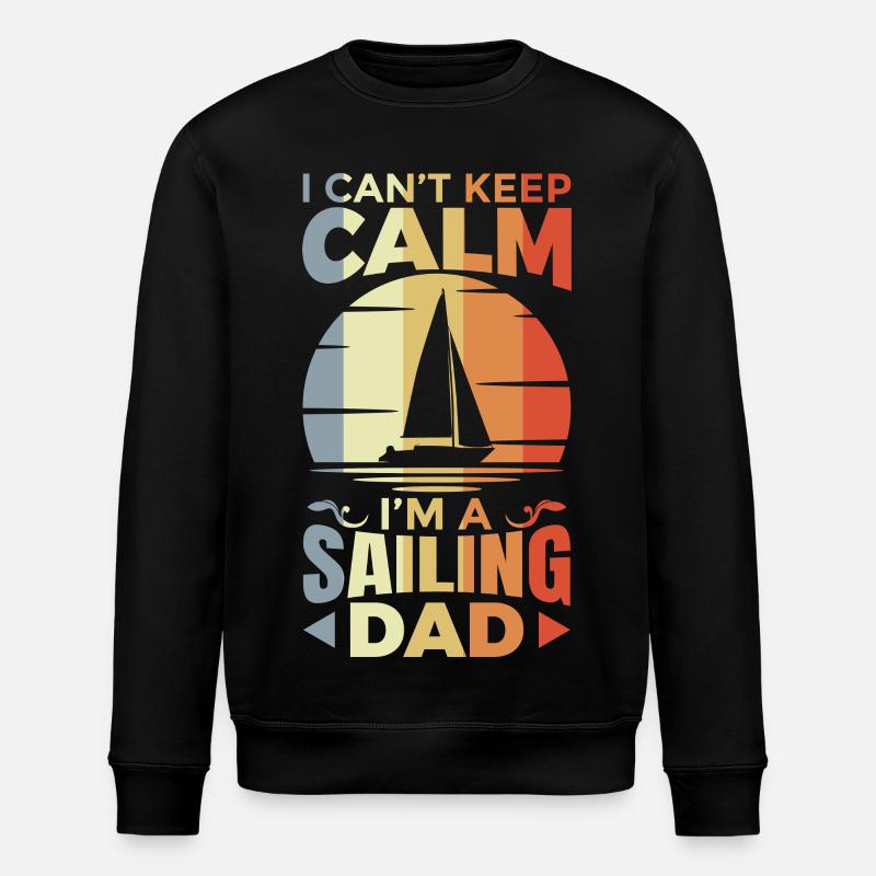 Segler Papa - Stanley/Stella Unisex Bio-Sweatshirt ROLLER - Schwarz