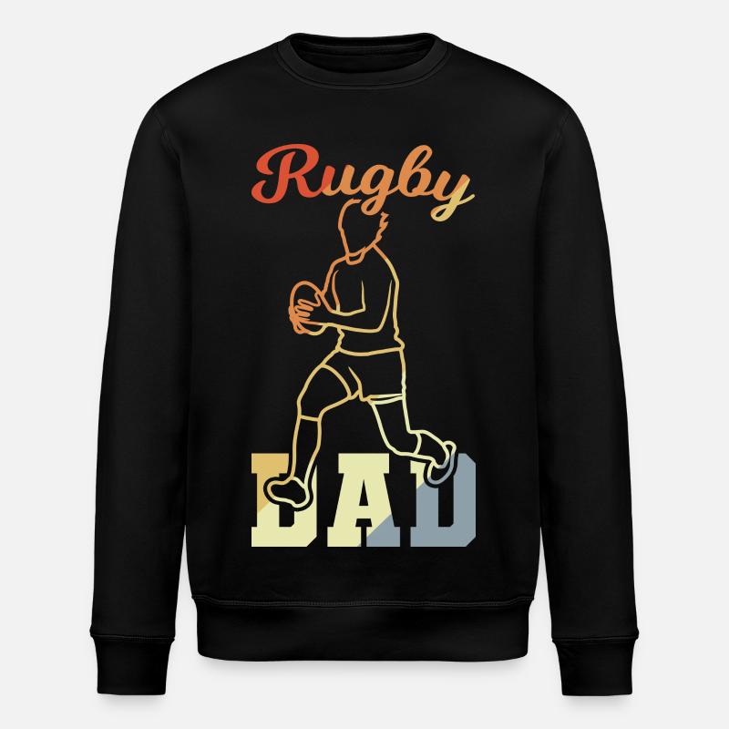 Père du rugby - Sweat bio ROLLER Stanley/Stella Unisexe - noir