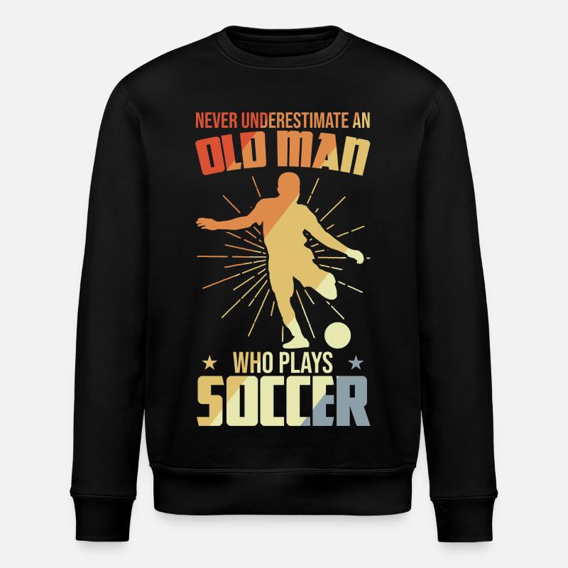 Grand-père de soccer - Sweat bio ROLLER Stanley/Stella Unisexe - noir