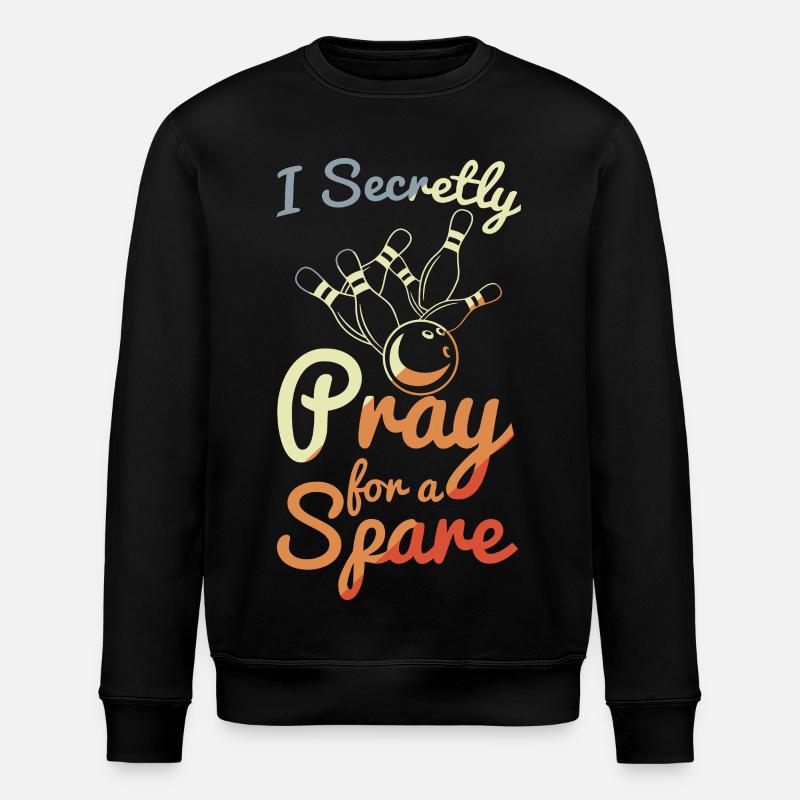 Blague de bowling - Sweat bio ROLLER Stanley/Stella Unisexe - noir