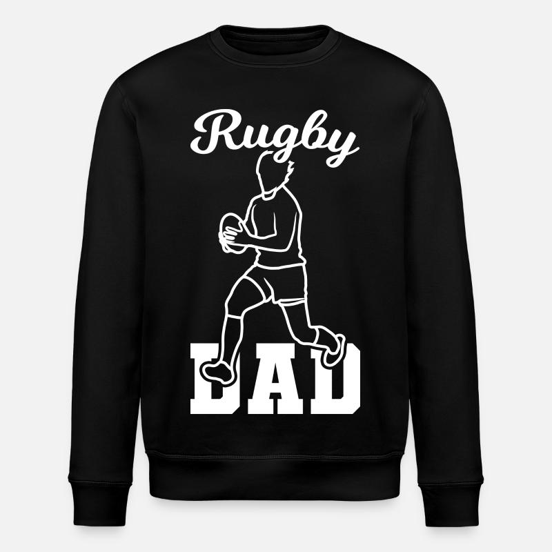 Papa rugby - Sweat bio ROLLER Stanley/Stella Unisexe - noir