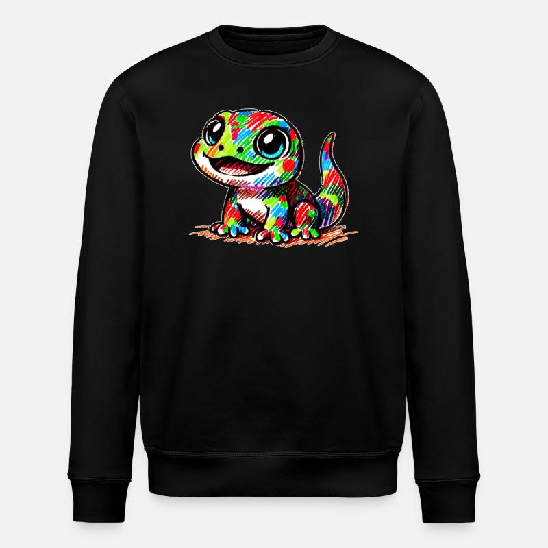 Gecko - Stanley/Stella ROLLER Unisex Organic Sweatshirt - black