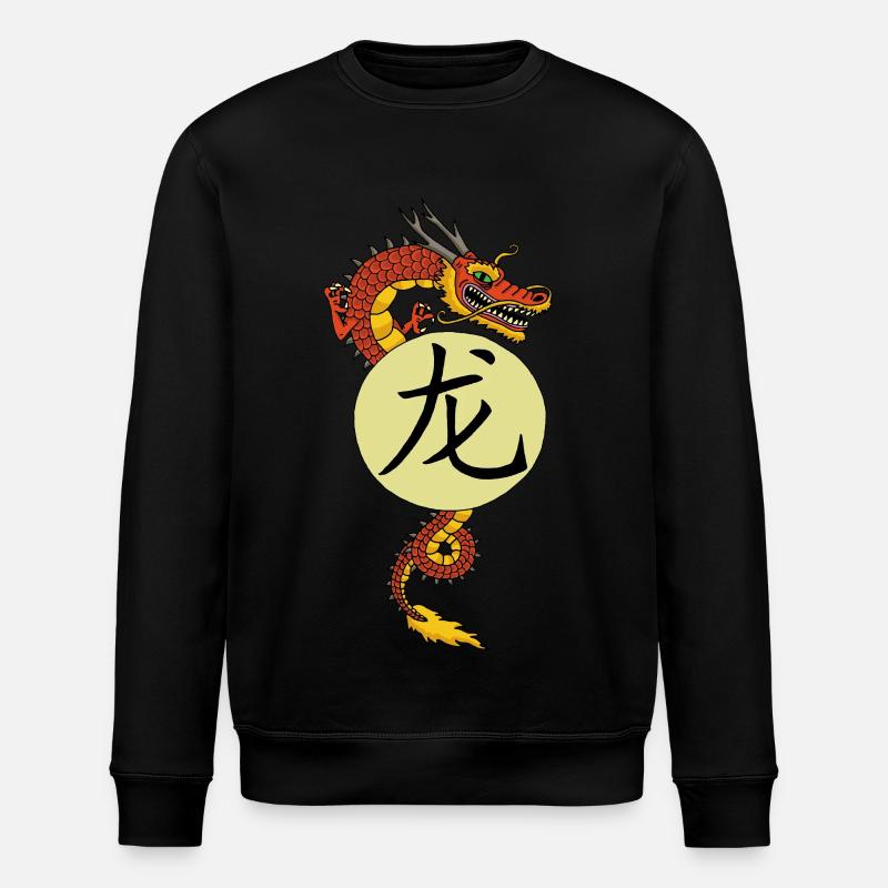 Dragon rouge chinois - Sweat bio ROLLER Stanley/Stella Unisexe - noir