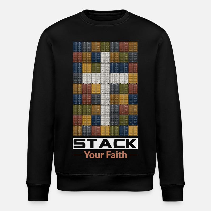 Stackez votre foi - Sweat bio ROLLER Stanley/Stella Unisexe - noir