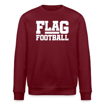 Flag Football Spieler Spielerinnen - Stanley/Stella Unisex Bio-Sweatshirt ROLLER - Burgunderrot - Vorne - Nik (191cm)