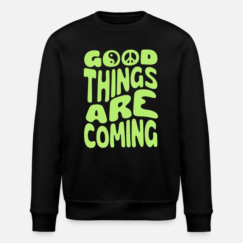 De bonnes choses s’en viennent - Sweat bio ROLLER Stanley/Stella Unisexe - noir