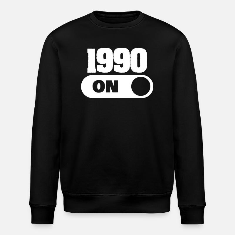 1990 - Stanley/Stella ROLLER Unisex Organic Sweatshirt - black