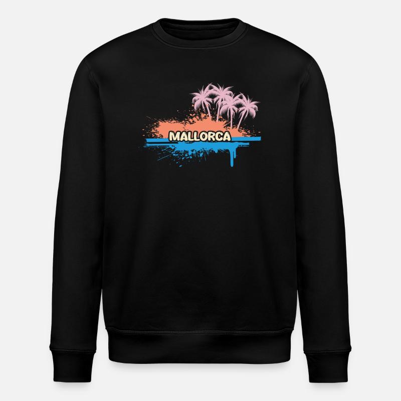 Holidays Mallorca - Stanley/Stella ROLLER Unisex Organic Sweatshirt - black