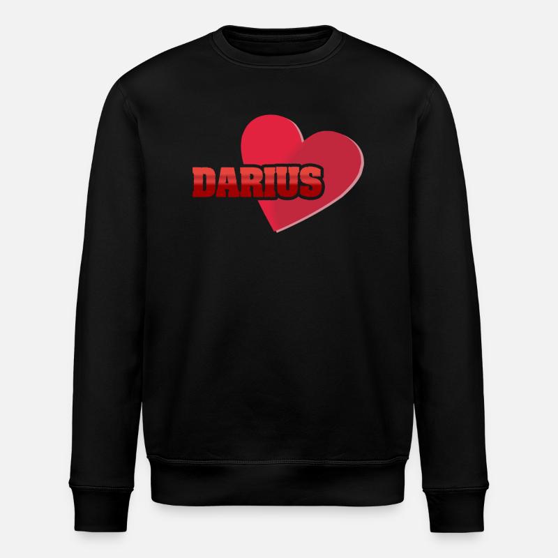 Vorname Darius - Stanley/Stella Unisex Bio-Sweatshirt ROLLER - Schwarz