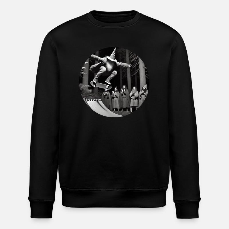 Crazy Wizard Skateboard - Sweat bio ROLLER Stanley/Stella Unisexe - noir