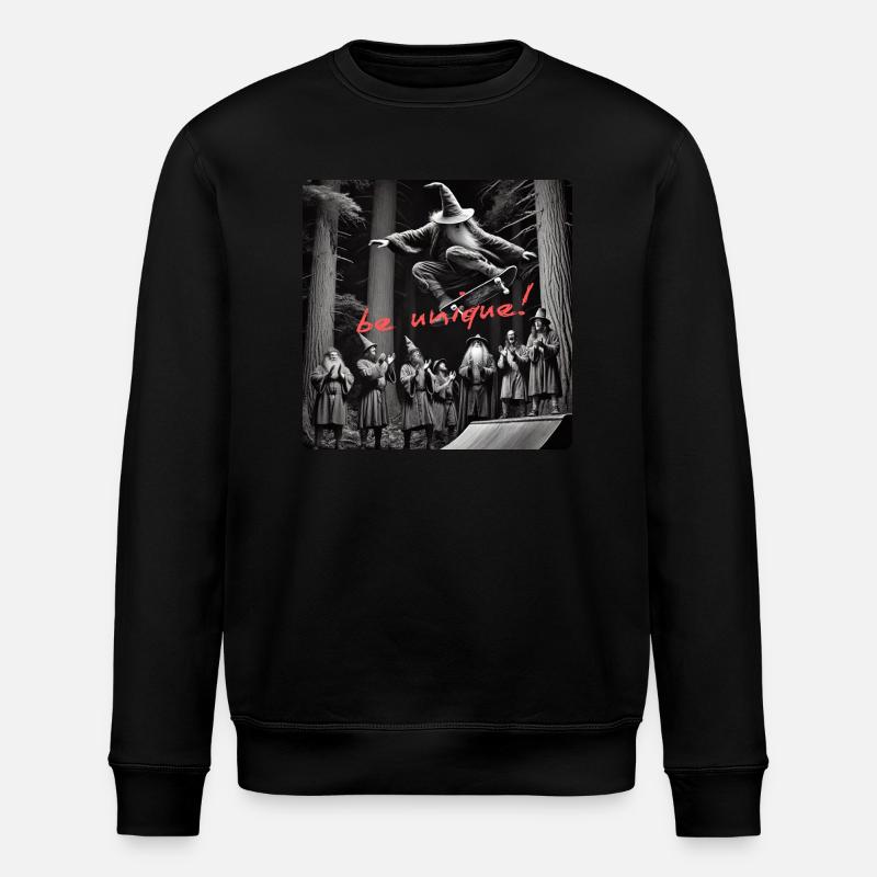 Crazy Wizard Skateboard - Sweat bio ROLLER Stanley/Stella Unisexe - noir