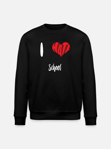 Hate School Stop Hate Anti Hate - Stanley/Stella ROLLER Unisex Organic Sweatshirt - black