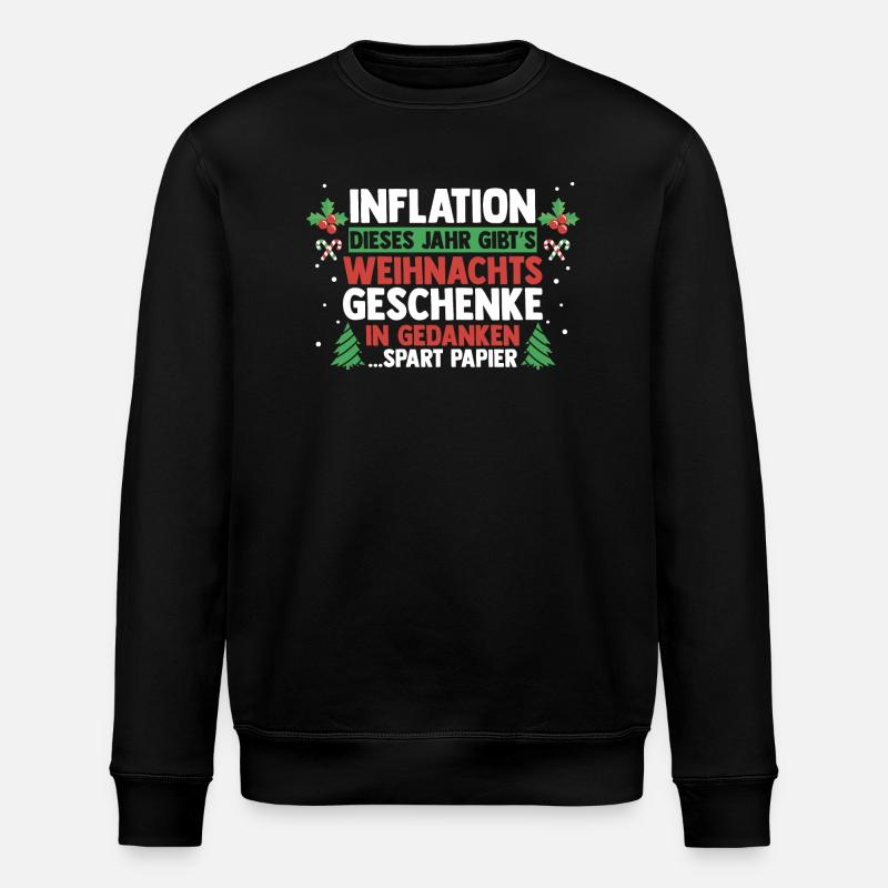 Père Noël Inflation Noël - Sweat bio ROLLER Stanley/Stella Unisexe - noir