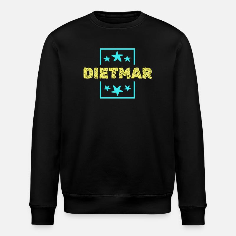 Dietmar Dietmar - Stanley/Stella Unisex Bio-Sweatshirt ROLLER - Schwarz