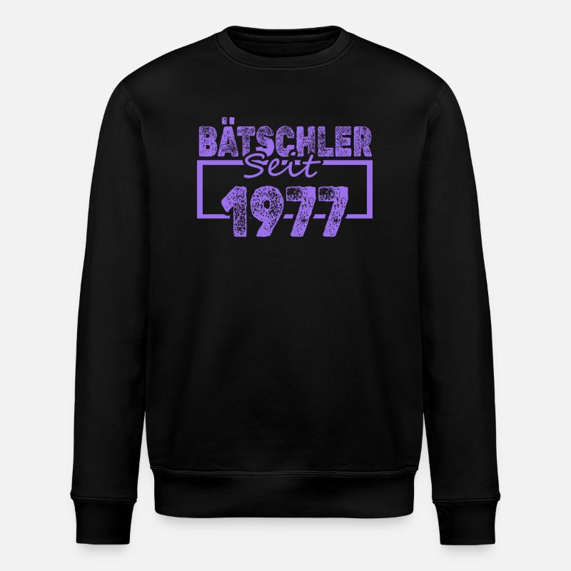 Alleinstehend 1977 - Stanley/Stella Unisex Bio-Sweatshirt ROLLER - Schwarz