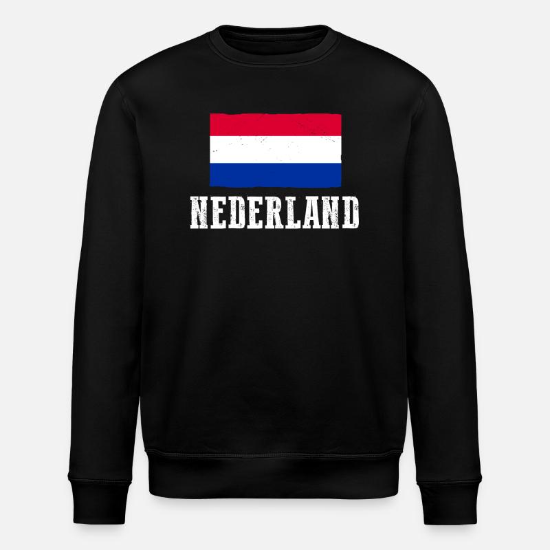 Holland Netherlands Netherlands - Stanley/Stella ROLLER Unisex Organic Sweatshirt - black