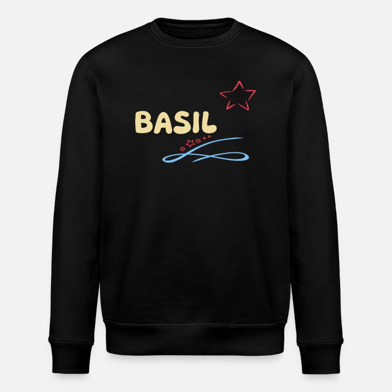 Geschenk Basil - Stanley/Stella Unisex Bio-Sweatshirt ROLLER - Schwarz